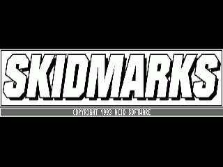 Skidmarks title screen for Amiga
